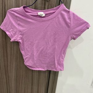 Purple/pink shirt slightly cropped size small from Tilly’s